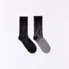 2er-Pack bedruckte Socken – Accessoires