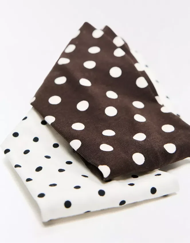 2er-Pack gepunktete Haarbänder – Accessoires 2er-Pack gepunktete Haarbänder – Accessoires