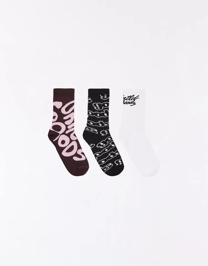 3er-Pack bedruckte Socken – Accessoires – Herren 3er-Pack bedruckte Socken – Accessoires – Herren