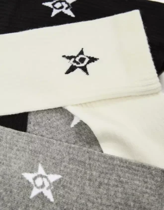3er-Set Sternsocken – Accessoires