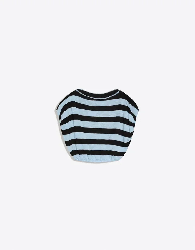 Asymmetrischer gestreifter Pullover – #Bershkastyle – Damen Asymmetrischer gestreifter Pullover – #Bershkastyle – Damen