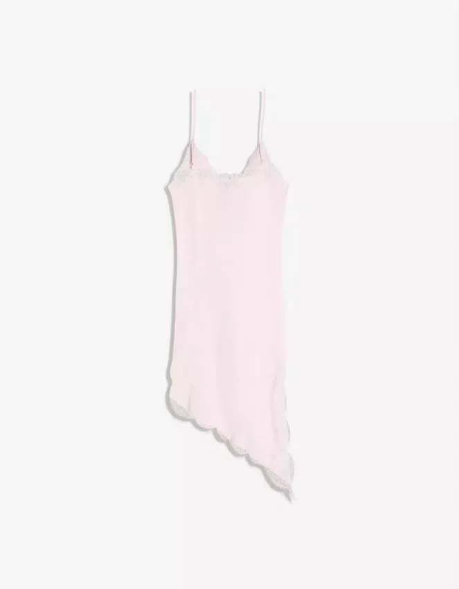 Asymmetrisches Minikleid aus Satin Asymmetrisches Minikleid aus Satin