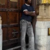 Ausgestellte Baggy-Jeans Ausgestellte Baggy-Jeans