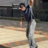 Ausgestellte Baggy-Jeans Ausgestellte Baggy-Jeans