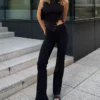 Ausgestellte Bengaline-Hose Ausgestellte Bengaline-Hose
