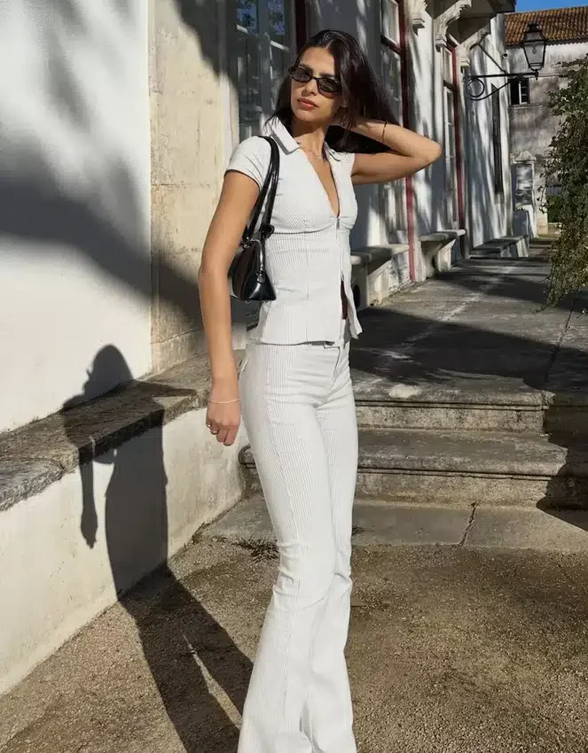 Ausgestellte Bengaline-Hose Ausgestellte Bengaline-Hose