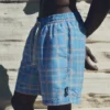 Badehose mit Karomuster – Bershka Lovers
