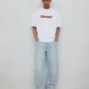 Baggy-Jeans mit Aufnäher