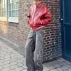 Baggy-Jeans mit Aufnäher Baggy-Jeans mit Aufnäher