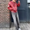 Baggy-Jeans mit Aufnäher Baggy-Jeans mit Aufnäher