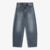 Baggy-Jeans mit Barrel-Print und niedriger Leibhöhe – Hose