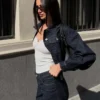 Baggy-Jeans mit mittlerer Leibhöhe