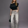 Baggy-Jeans mit mittlerer Leibhöhe – Hosen