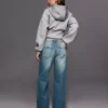 Baggy-Jeans mit mittlerer Leibhöhe – Hosen