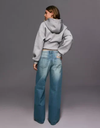 Baggy-Jeans mit mittlerer Leibhöhe – Hosen