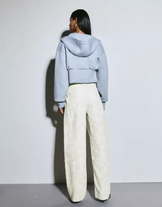 Baggy-Jeans mit niedrigem Bund und Barrel-Print – Hose