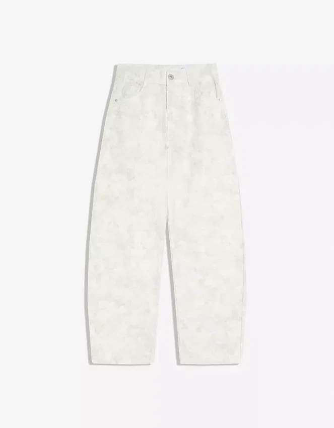 Baggy-Jeans mit niedrigem Bund und Barrel-Print – Hose Baggy-Jeans mit niedrigem Bund und Barrel-Print – Hose