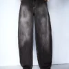 Baggy-Jeans mit niedriger Leibhöhe