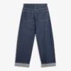 Baggy-Jeans mit niedriger Leibhöhe und umgeschlagenem Saum – Hose