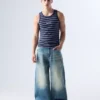 Baggy-Jeans mit Schnalle hinten – Jeans