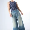 Baggy-Jeans mit Schnalle hinten – Jeans