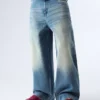 Baggy-Jeans mit Schnalle hinten – Jeans