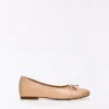 Ballerinas mit Schleife – Flache Schuhe