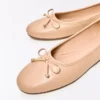 Ballerinas mit Schleife – Flache Schuhe