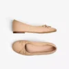 Ballerinas mit Schleife – Flache Schuhe