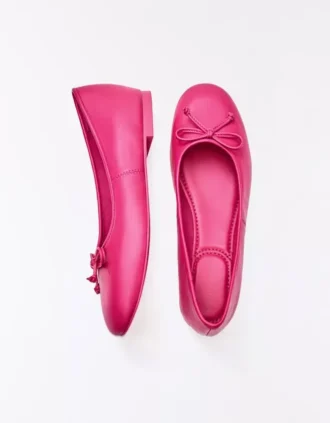 Ballerinas mit Schleife – Flache Schuhe – Damen