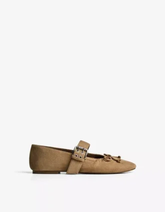 Ballerinas mit Schnalle – Flache Schuhe – Damen