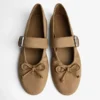 Ballerinas mit Schnalle – Flache Schuhe – Damen