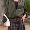 Ballonjacke aus Faux Leather Ballonjacke aus Faux Leather