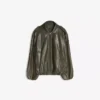 Ballonjacke aus Faux Leather Ballonjacke aus Faux Leather