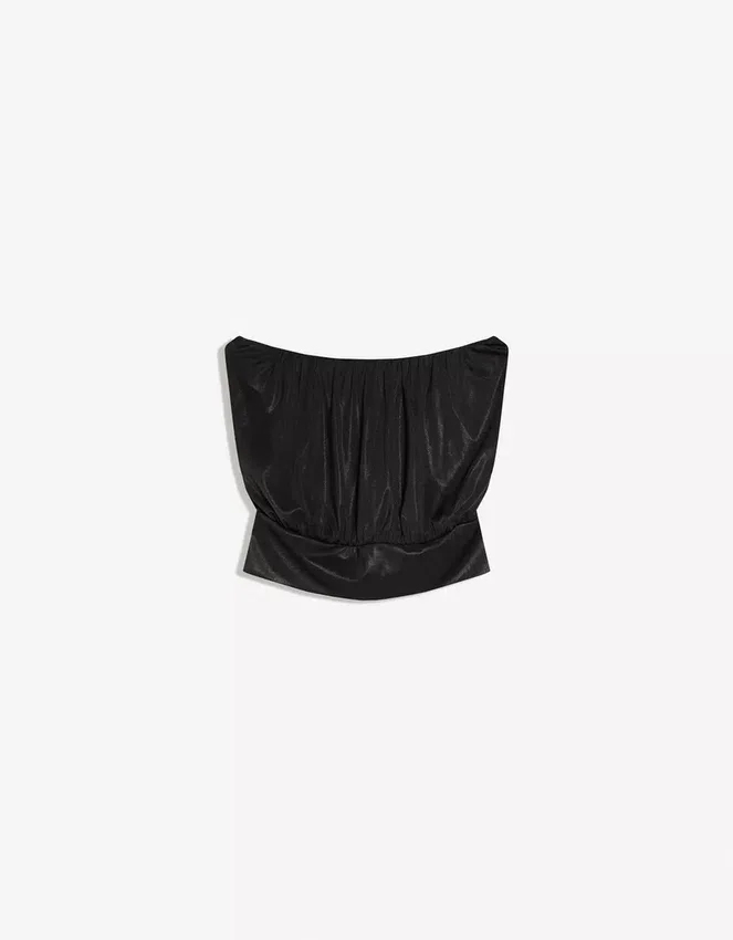 Bandeau-Top mit Balloneffekt – Party-Kollektion Bandeau-Top mit Balloneffekt – Party-Kollektion