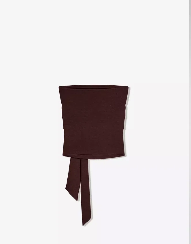 Bandeau-Top mit Bindeband vorne – #Bershkastyle – Damen Bandeau-Top mit Bindeband vorne – #Bershkastyle – Damen