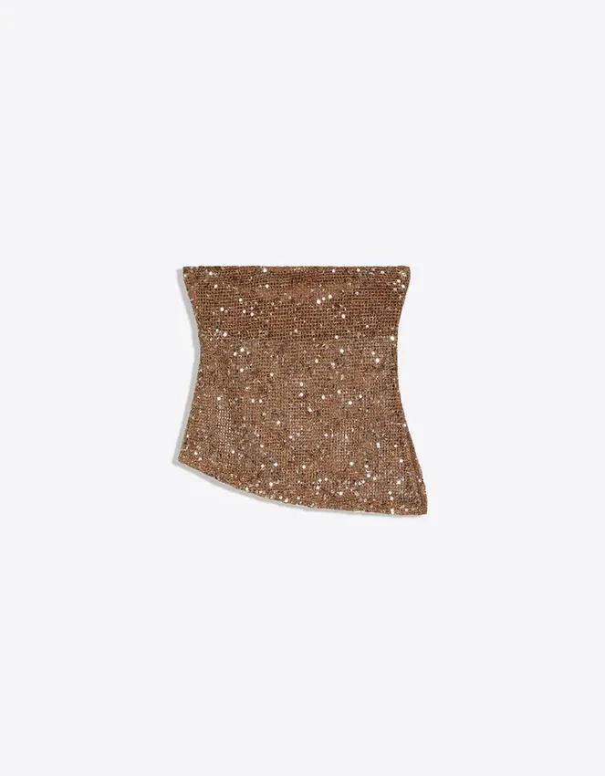 Bandeau-Top mit Pailletten Bandeau-Top mit Pailletten