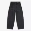 Barrel-Jeans mit überkreuzten Knöpfen – Jeans