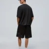 Bedruckte Bermudashorts aus Mesh Bedruckte Bermudashorts aus Mesh