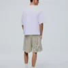 Bedruckte Bermudashorts aus Mesh Bedruckte Bermudashorts aus Mesh