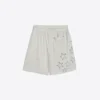 Bedruckte Bermudashorts aus Mesh Bedruckte Bermudashorts aus Mesh