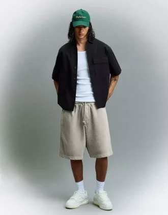 Bedruckte Bermudashorts in Boxy-Fit – Shorts und Jorts – Herren