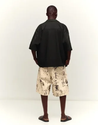 Bedruckte Bermudashorts mit weitem Bein – Herren