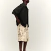 Bedruckte Bermudashorts mit weitem Bein – Herren