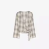 Bedruckte Crossover-Bluse Bedruckte Crossover-Bluse