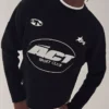 Bedruckter Chenille-Pullover mit Rundhalsausschnitt – Pullover und Strickjacken Bedruckter Chenille-Pullover mit Rundhalsausschnitt – Pullover und Strickjacken
