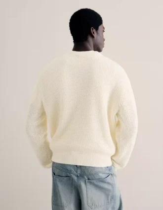 Bedruckter Henley-Pullover – Pullover und Strickjacken