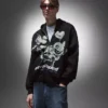 Bedruckter Hoodie mit Reißverschluss – Sweatshirts und Hoodies