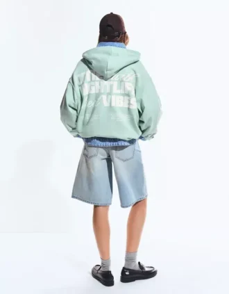 Bedrucktes Kapuzensweatshirt