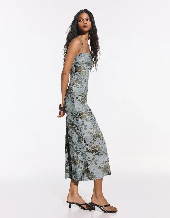 Bedrucktes Midikleid Bedrucktes Midikleid